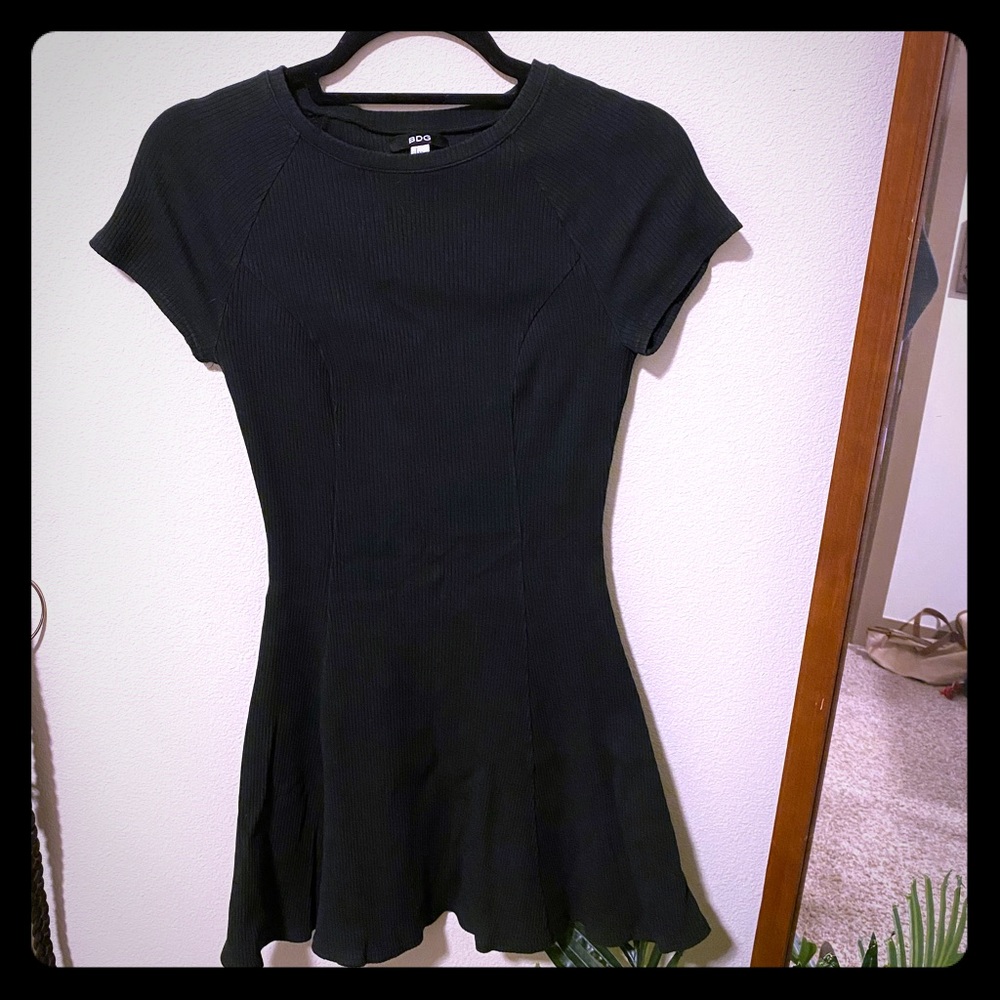 Black mini dress